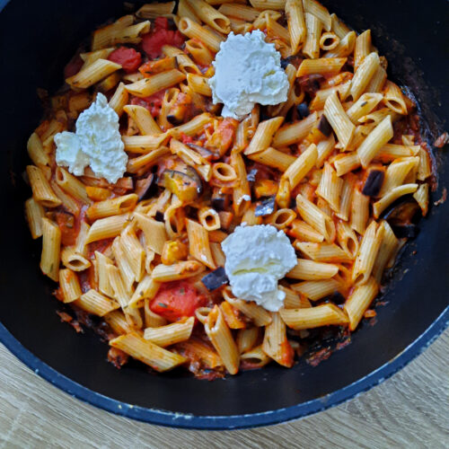 Nudeln mit Auberginen- Pasta alla Norma