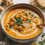 Süßkartoffelsuppe mit Kokosmilch